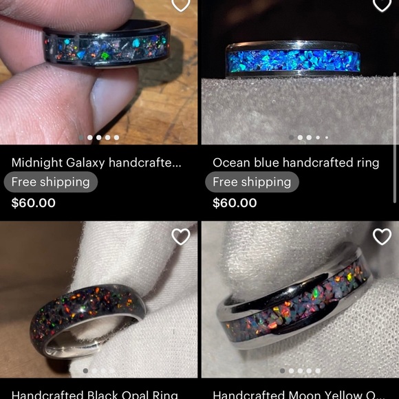 handcrafted rings - Picture 2 of 5